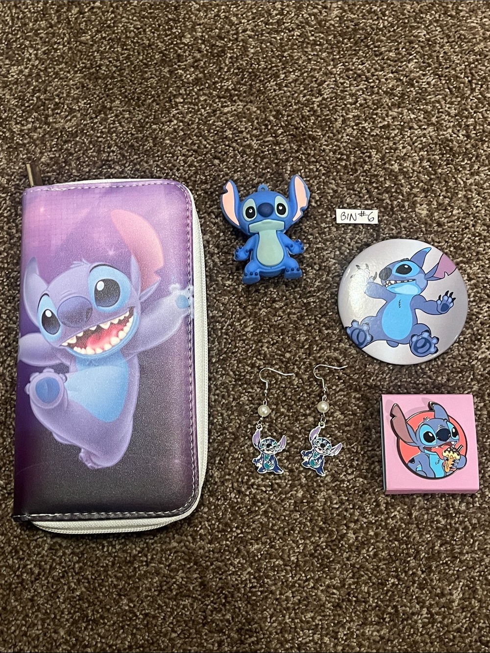 Stitch Wallet and Accessories Set - Purple & Blue